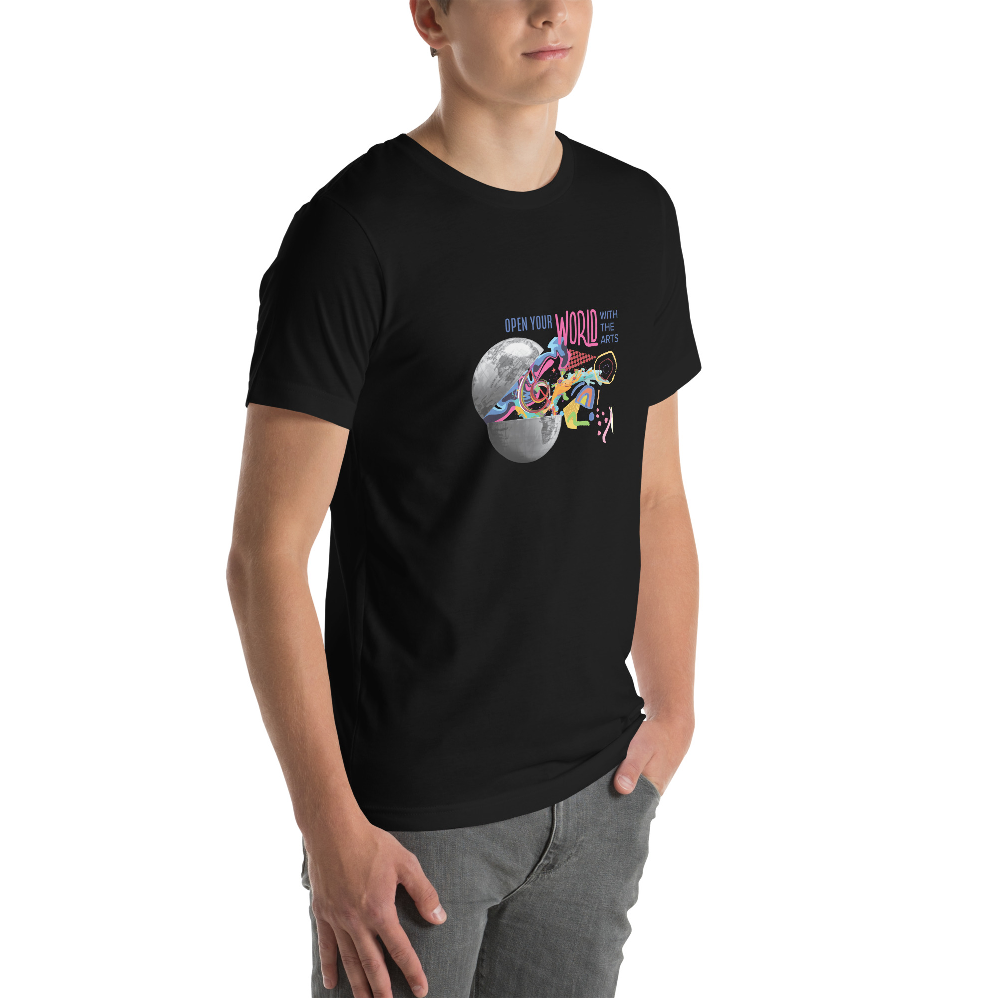 Open Your World With the Arts Unisex T-shirt - Image 6