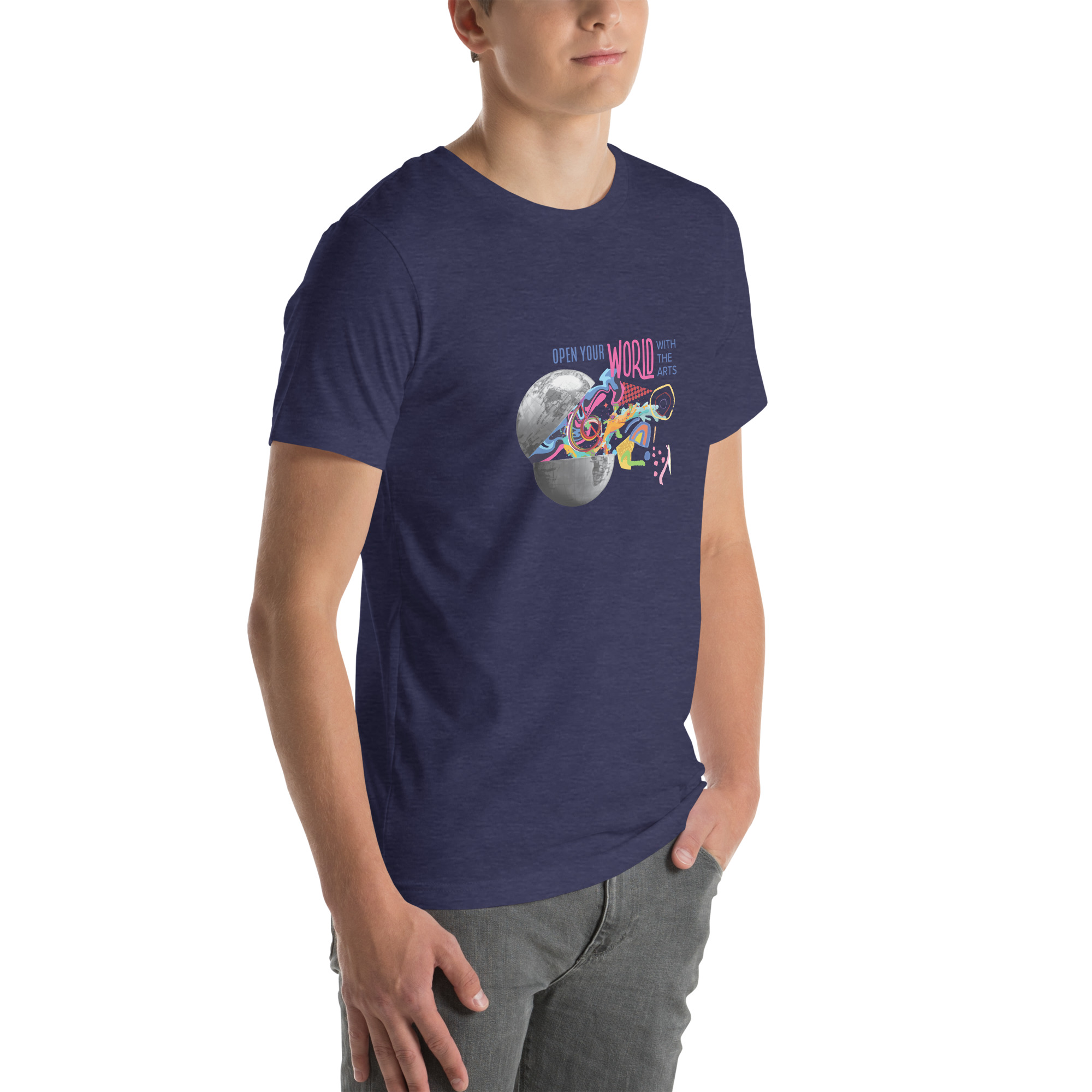 Open Your World With the Arts Unisex T-shirt - Image 11
