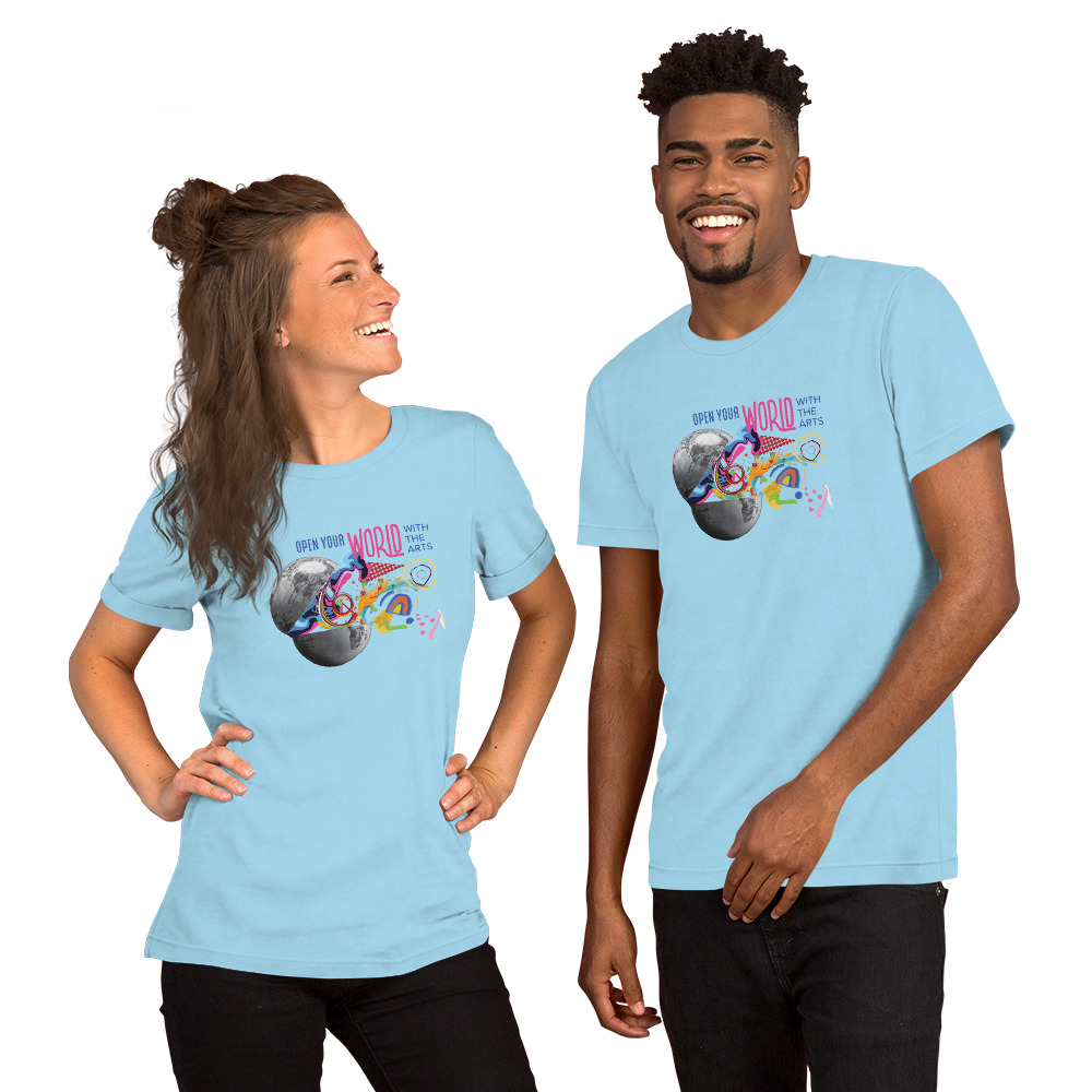 Open Your World With the Arts Unisex T-shirt - Image 19