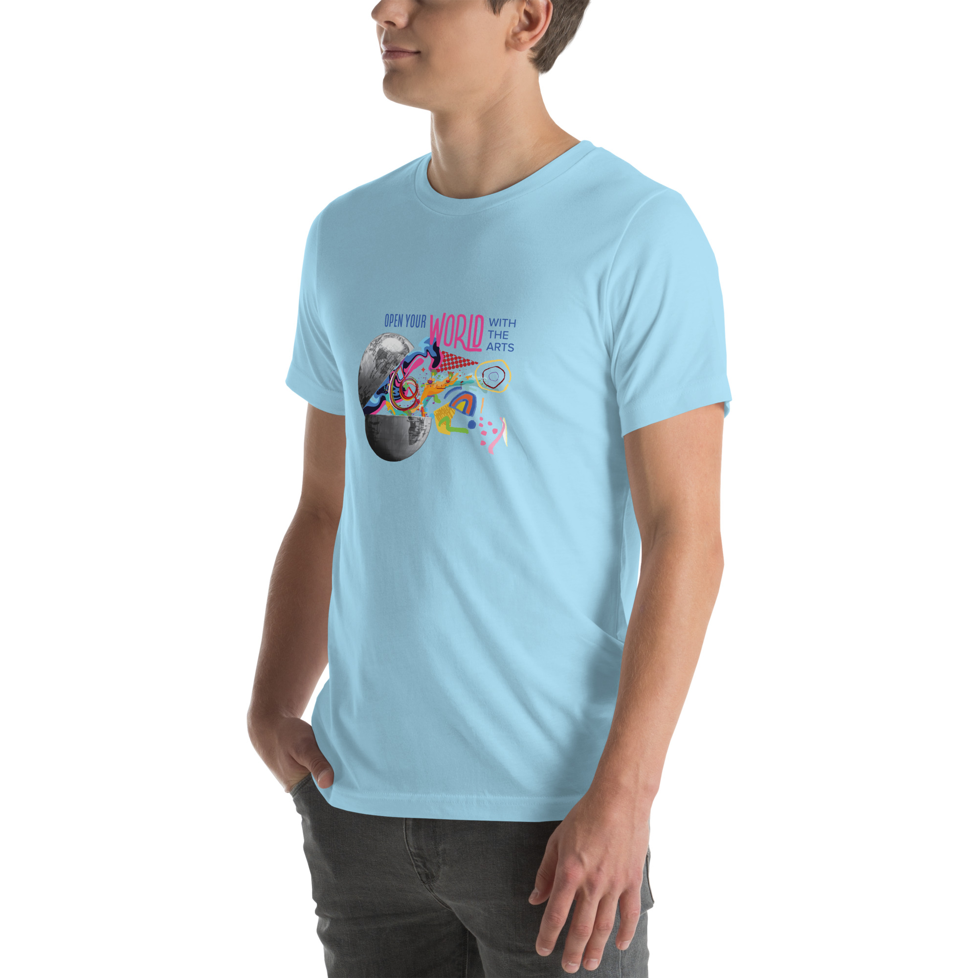 Open Your World With the Arts Unisex T-shirt - Image 14