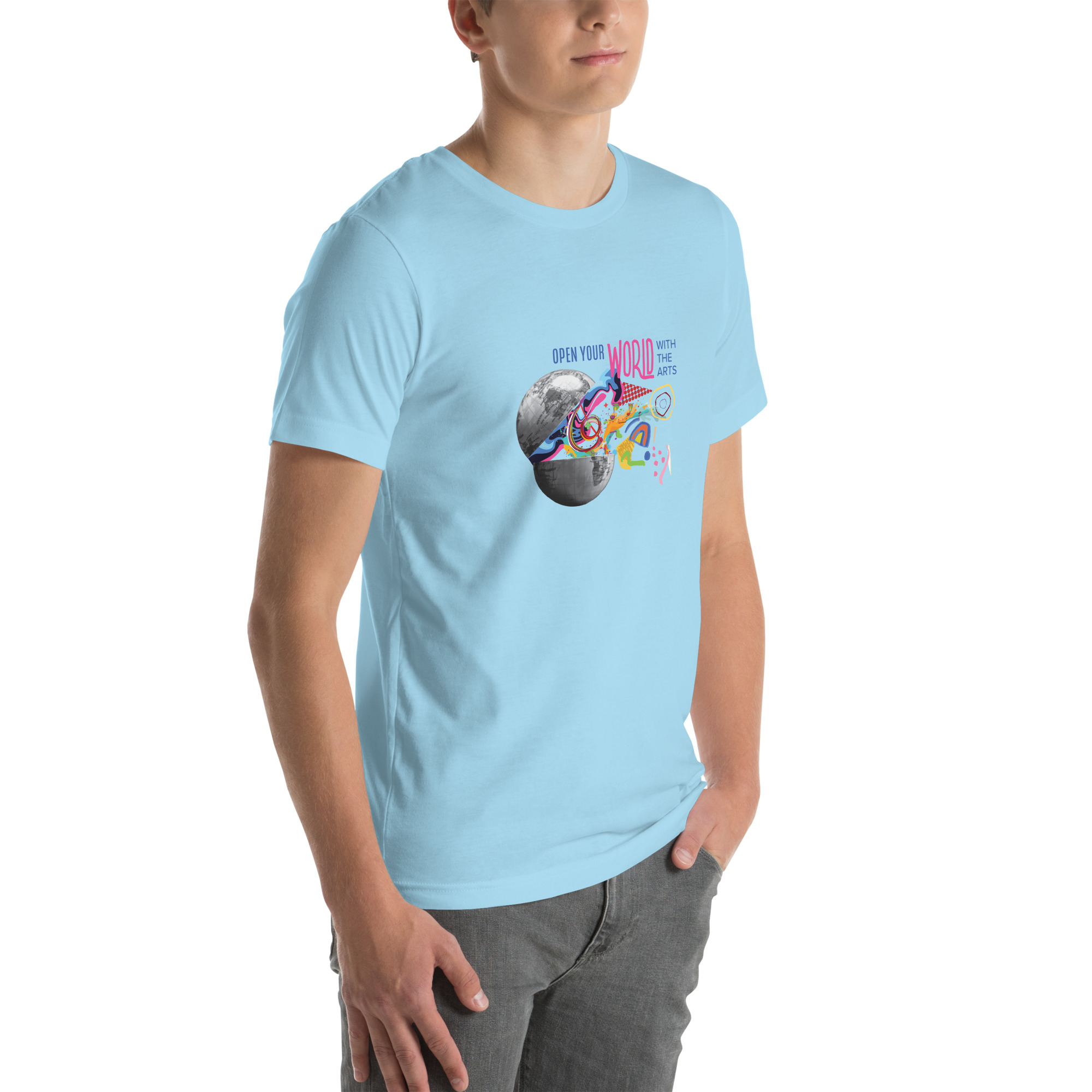 Open Your World With the Arts Unisex T-shirt - Image 16